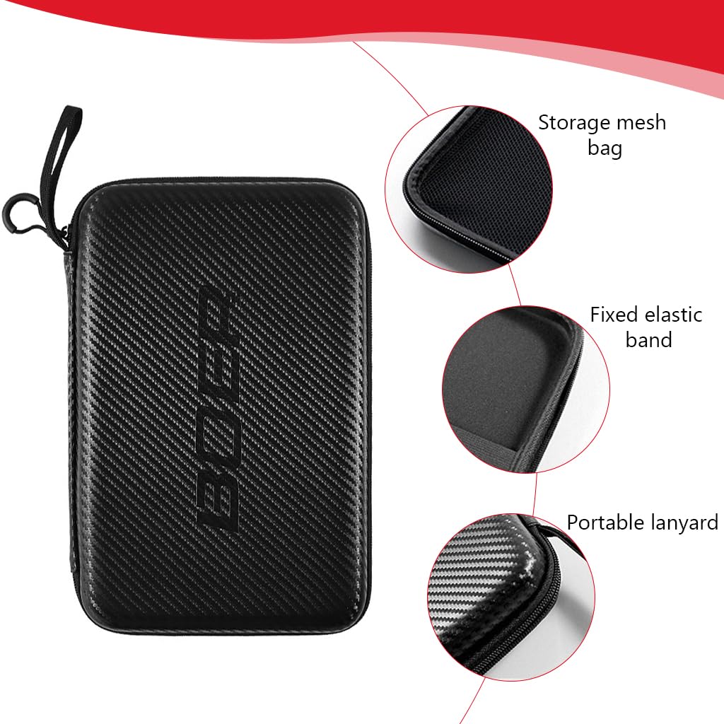 Proberos Table Tennis Paddle Case EVA Waterproof Zipper Pouch for Ping Pong Rackets and Balls Table Tennis Paddle Carry Bag with Hand Strap Travel Table Tennis Paddle Carry Bag, 29x19.5x5cm