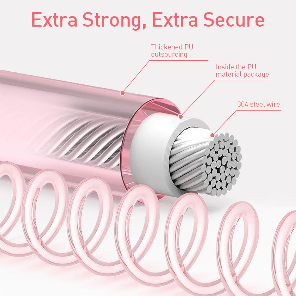 SNOWIE SOFT Anti Lost Wrist Link, Toddler Walking Leash with Induction Lock, 360 Degree Swivel Wrist Design Elastic 8.2ft Child Wrist Leash, Kids Leash for Supermarket Mall Airport Amusement Park