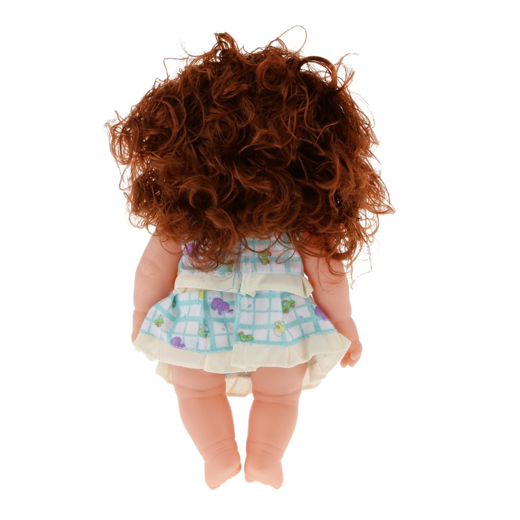 PALAY Magideal Handmade Realistic Baby Girl Vinyl Doll Rotatable Legs Arms with Removable Clothes Set (30 cm, Green)