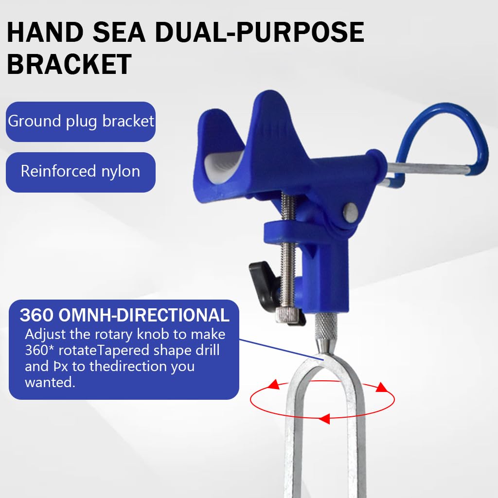 Proberos Fishing Rod Holders for Bank Fishing 360 Degree Adjustable Fishing Pole Stand Equipment Universal Fishing Pole Holders for Fishing Rod 26.2Ft and Below