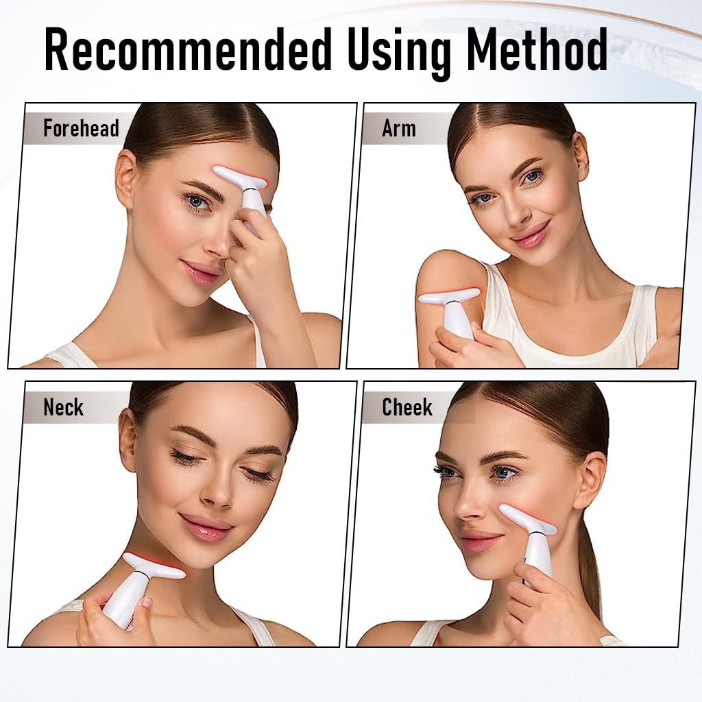 HANNEA Electric Neck Massager Machine, EMS Face Firming Wrinkle Reducing Tool Double Chin Reducer, Lifting Device Chin, Facial Beauty Machine With 3 Massage Modes