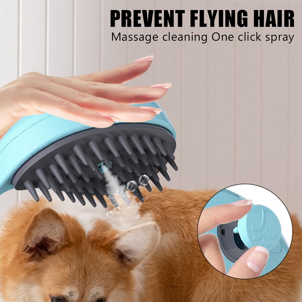 Qpets Cat Steam Brush Dog Steam Hair Brush