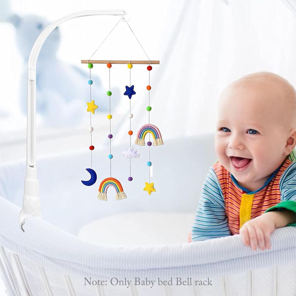 PATPAT Crib Mobile Arm Cradle Toy Stand Plastic Mobile Stand Universal 23 inches Stand for Cradle Hanging Toy Quick Installation Stand for Cradle Mobile Toy