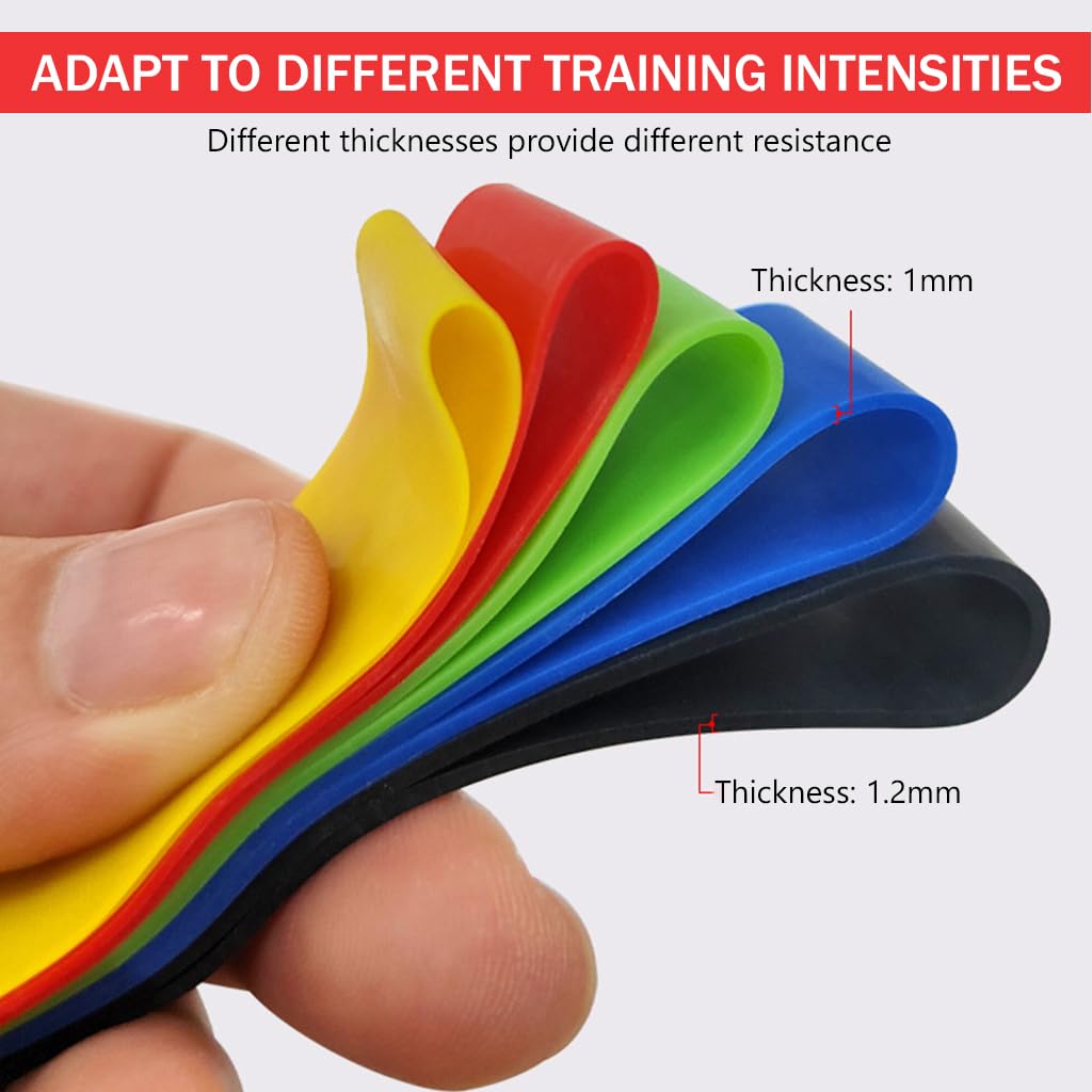 Proberos hand exerciser and hand strengthener set - 10 finger resistance bands perfect for extensor training, forearm, hand and finger strength,