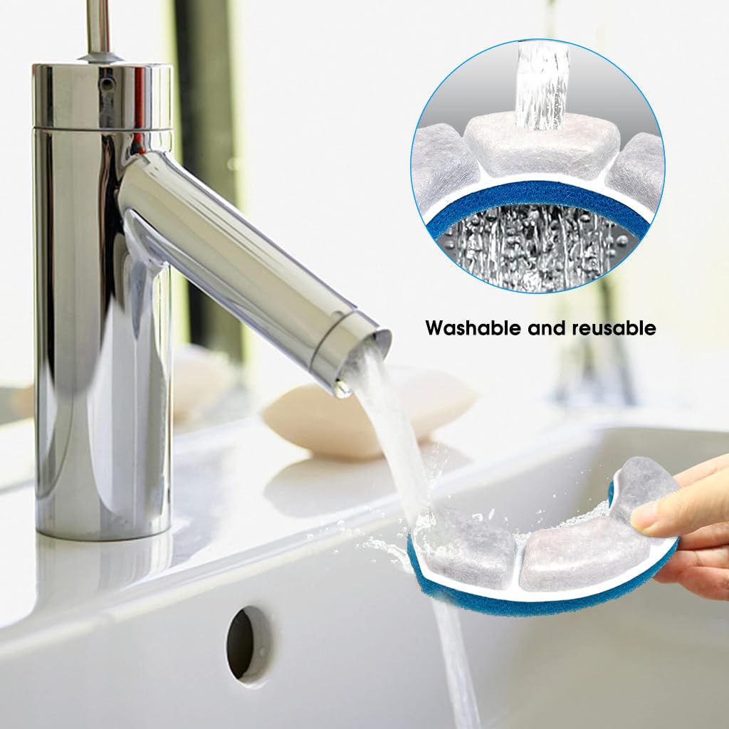 Qpets 6 PCS Cat Water Fountain Filters Replacement, Cat Fountain Water Arc-Shaped Fliters, Activated Carbon & Nano Bubble Cotton Filtration System, Keep Water Clean Fresh for Cat Fountain