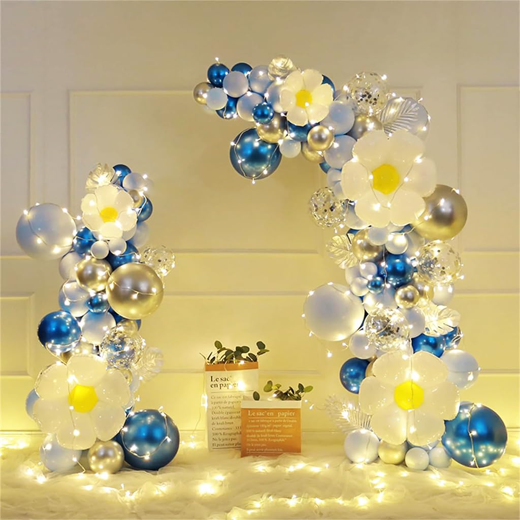 HASTHIP 2Pcs Balloon Arch Stand - Decoration Backdrop Stand, 8.2ft High and 5ft High Windproof Balloon Arch Stand Assembly Balloon Arch Stand for Wedding, Birthday Party, Baby Shower Decoration