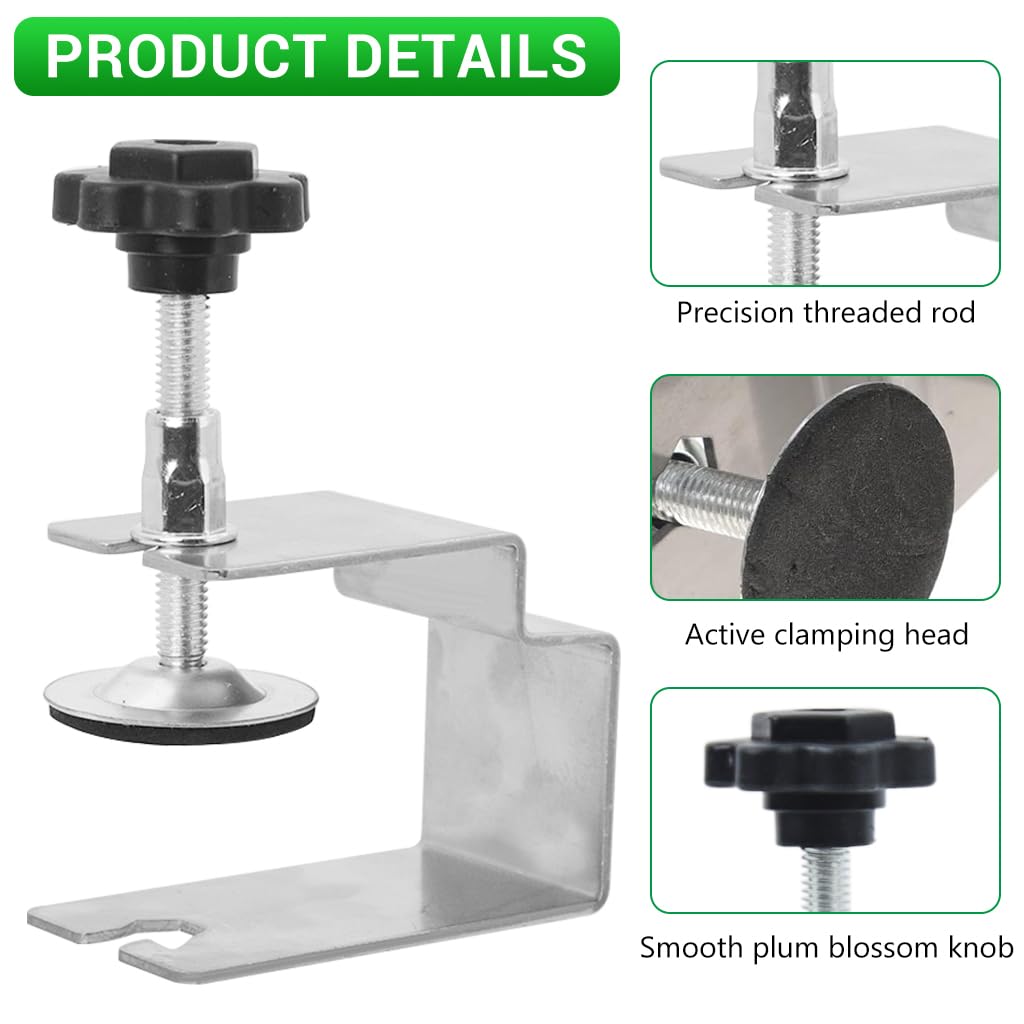 Serplex 2Pcs Cabinet Drawer Installation Clamps, Drawer Face Panel Fixing Clamps Tools Front Cabinet Drawer Adjustable Universal Woodworking Clamps Drawer Jig