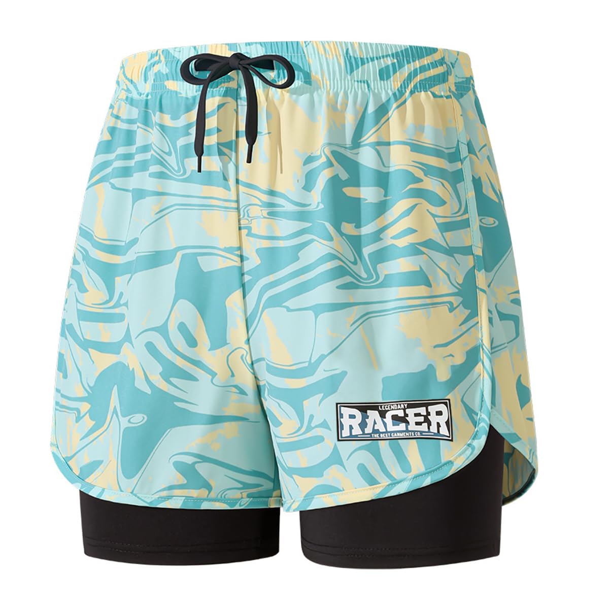 Proberos Swimming Trunk for Men, Elastic Double Layer Swimming Costume with Pockets for Men, Quick Dry Outdoor Shorts for Running, Skin Friendly Washable Four Way Stretch (XL)