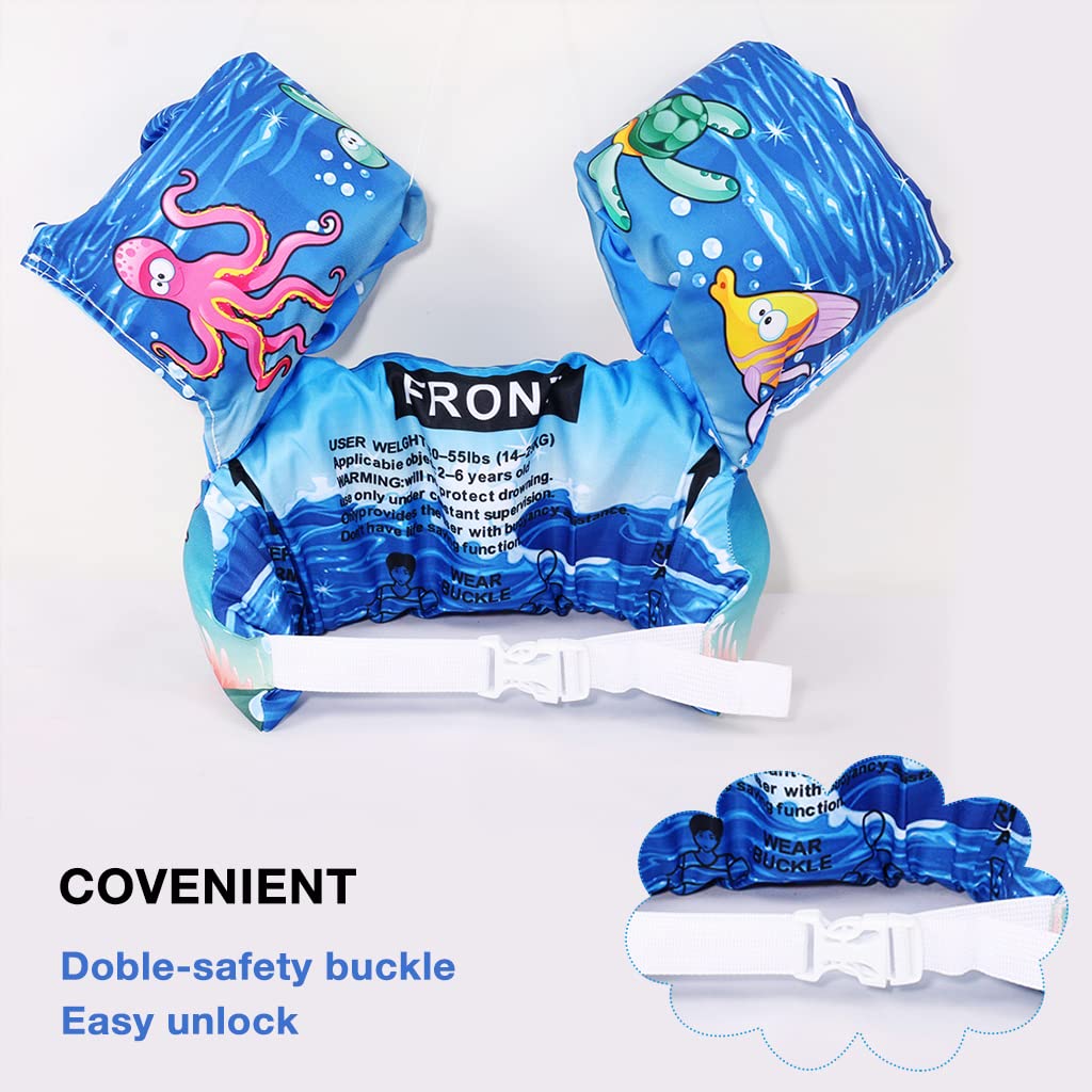 Proberos Swimming Jacket Kid Life Vest Child Cute Swim Vest for Swiming Training, Infant Safety Swim Aid for Toddler Boys & Girl 22-66lbs