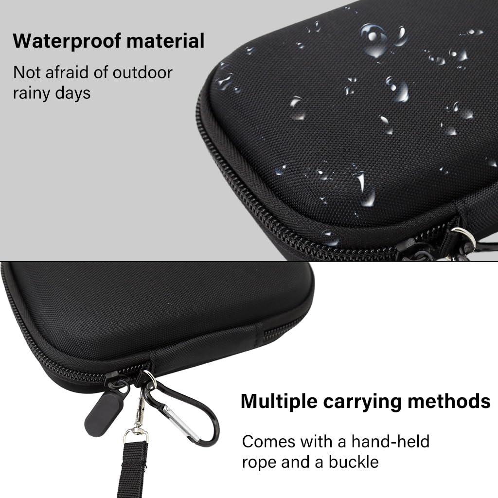 ZORBES Carrying Case for JBL Go 4/Go3 EVA Hard Case for JBL Go 4/Go3 Anti-Scratch Carry Bag with Hand Strap Fashion Travel Hard Shell Case for JBL Go 4/Go3 Accessory Bag for JBL Go 4/Go3