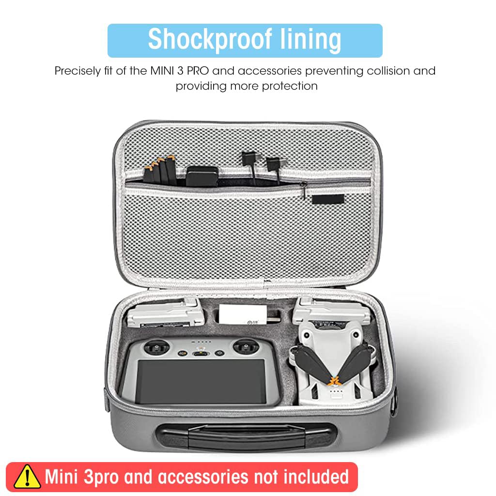 ZORBES Insta360 X3 Carrying Case with Strap Hard Case Storage Bag, Waterproof Storage Bag Hard Shell Camera Bag Protective Travel Case for Insta360 X3 One, Insta 360 x3 Accessories (Grey)