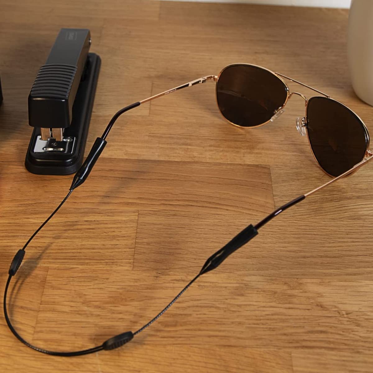 HASTHIP 3pcs Adjustable Eyeglasses Straps, Anti-Slip No Tail Glasses Strap Retainer, Sports Sunglasses Strap, Silicone Eyewear String Holder Chain for Women Men Boy Girl