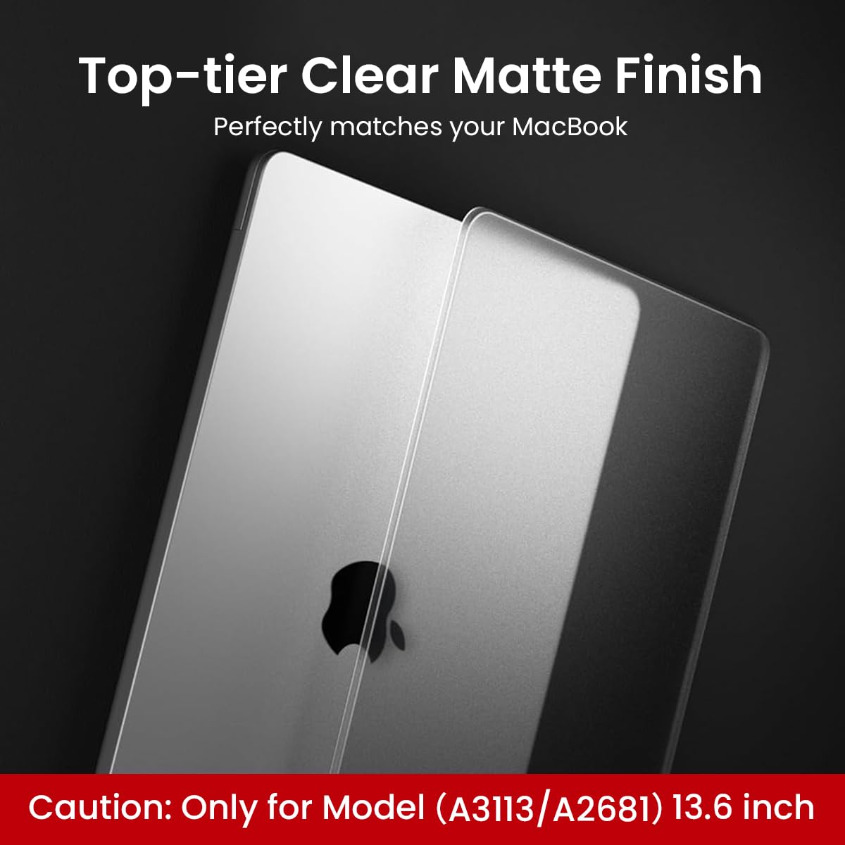 HASTHIP Laptop Case MacBook Transparent Laptop Case Fashion Cover Transparent Laptop Case Cover Compatible with MacBook Air M2 M2 2022 Air13 A2681/A3113