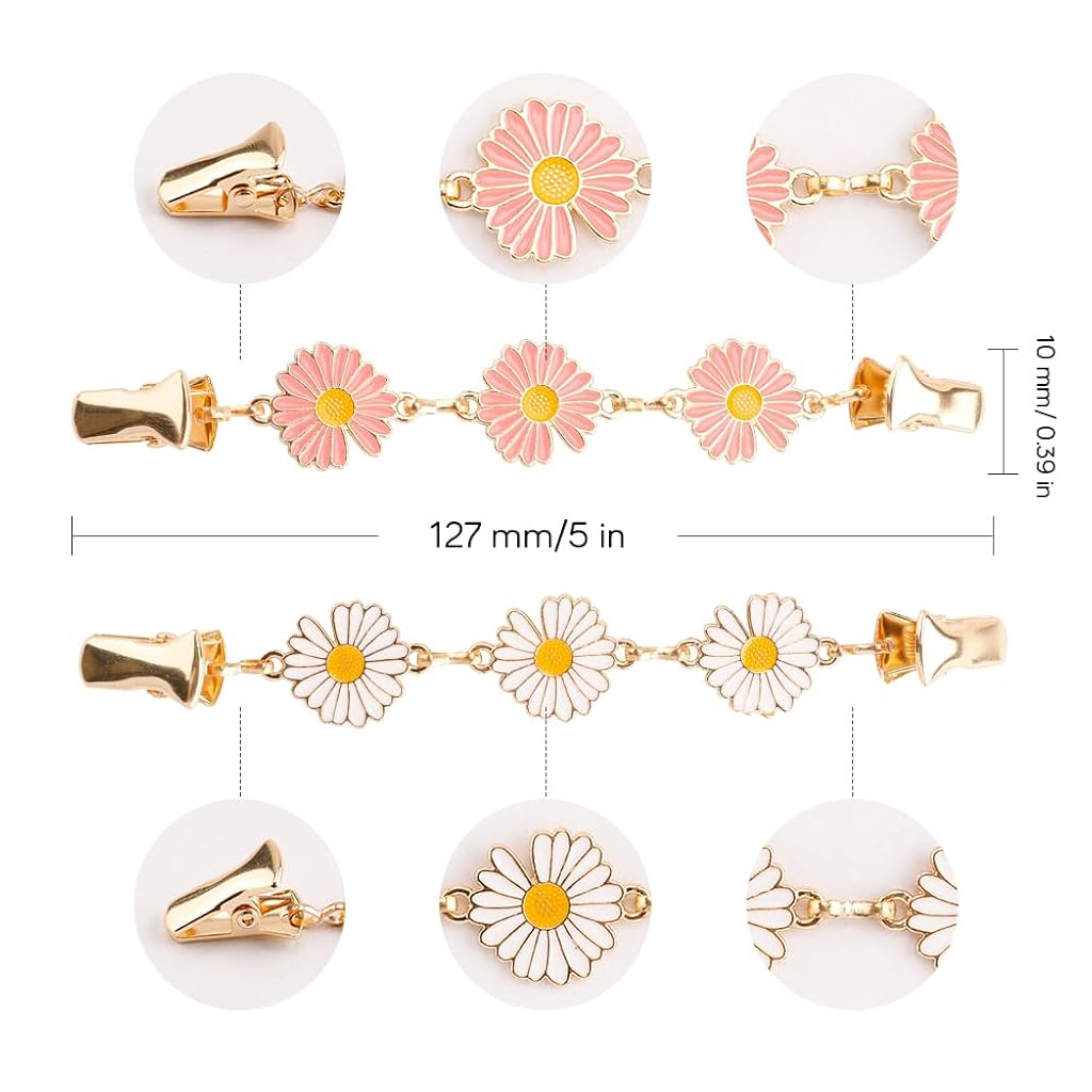 SANNIDHI® Cinch Sweater Shawl Dress Clips Back Clothing Cinch Shawl Clips for Women-Multicolor