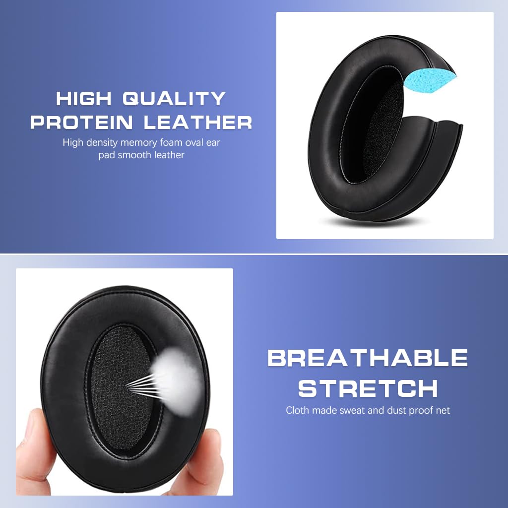 ZORBES 1 Pair Replacement Ear Pads Cushions for Sennheiser HD Series, Universal Earpad for Sennheiser HD4.50BT HD4.50BTNC HD 4.50SE HD4.40BT HD 400S HD Noise Reduction Ear Pads