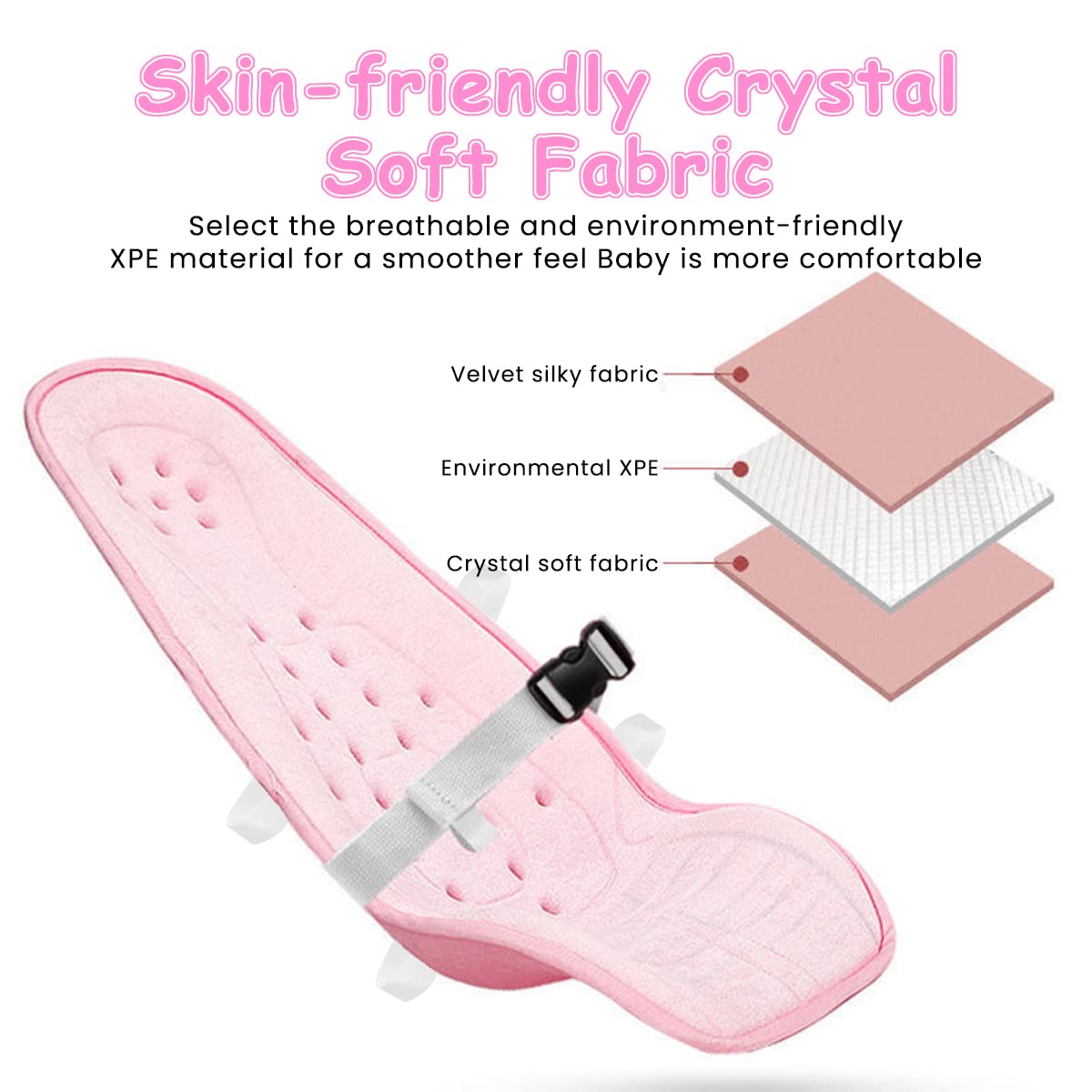 SNOWIE SOFT Baby Feeding Pillow for Mom Breastfeeding with Straps and Safty Belt, Ergonomic 45° Nursing Pillow, Travel Baby Carrier for Mom Baby Gifts