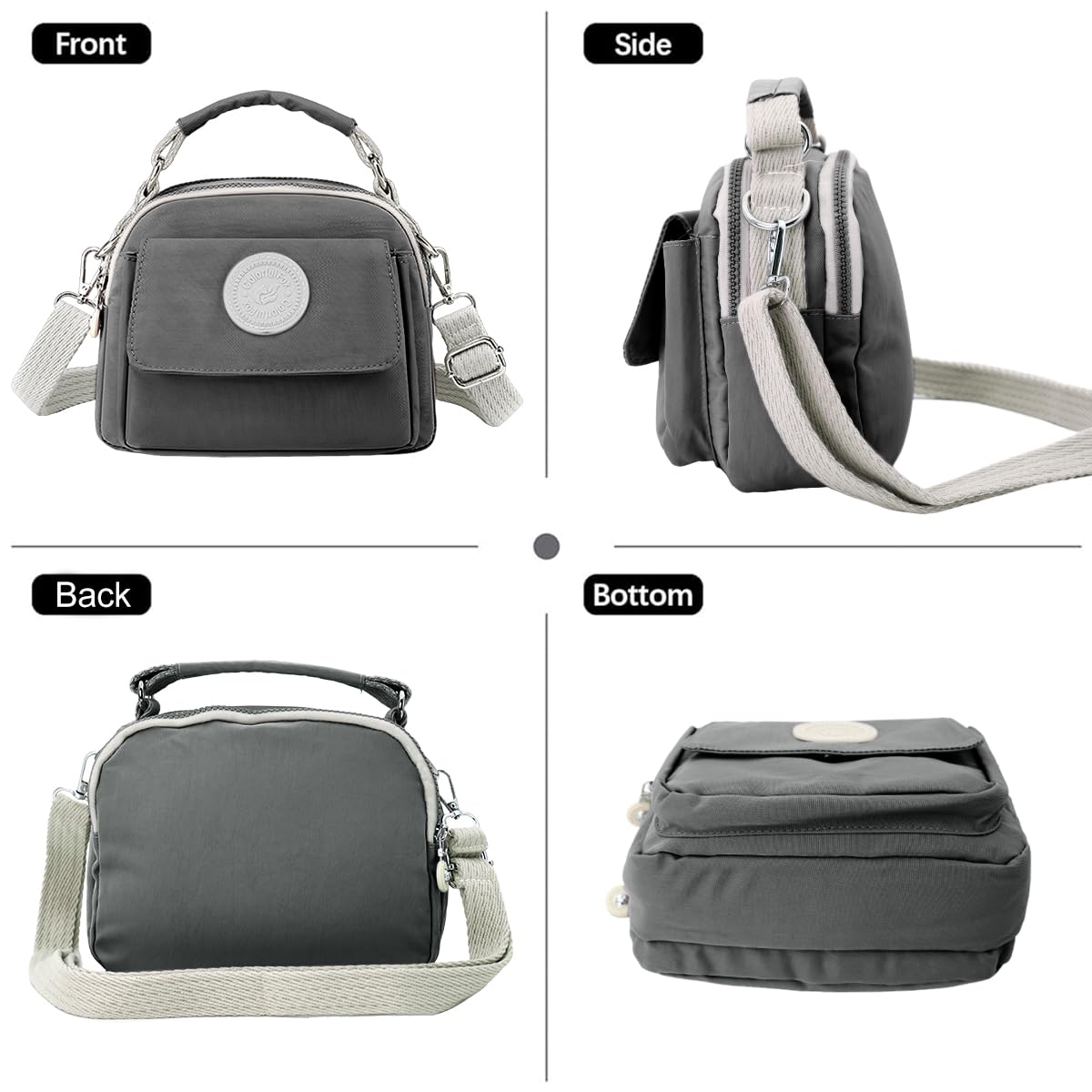 PALAY Cross Bag For Women Sling Bags with Handle Fashion Shoulder Bag Travel Casual Handbag With Inner Padded Pocket & Adjustable Strap