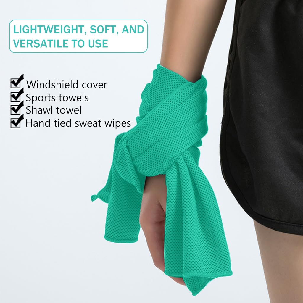Proberos Cooling Towel (100x30cm), Ice Towel, Soft Breathable Chilly Towel, Microfiber Towel for Yoga, Sport, Running, Gym, Workout,Camping, Fitness