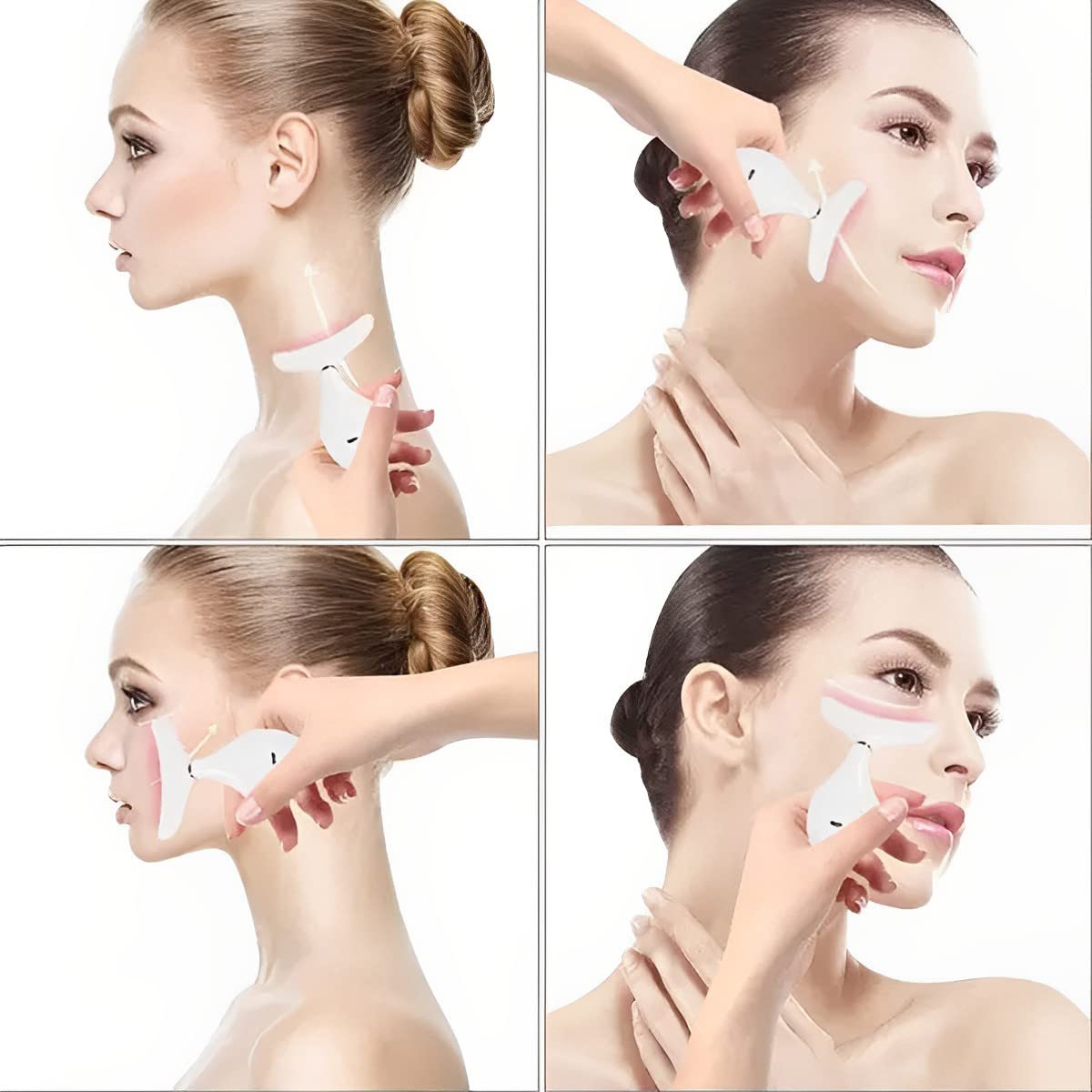 HANNEA Face Lifting Massager Anti Wrinkles Face Massager Neck Massager EMS Micro-current Neck Massager Remove Double Chin Tighten Facial Contour