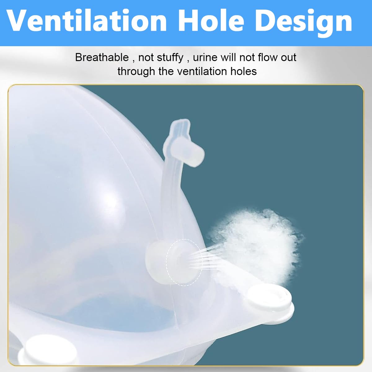 HANNEA Wearable Urinal for Women, Protable Male Urine Collection Bag, Reusable Silicone Urine Bag, External Catheter for Women, Elderly Urinal, Female