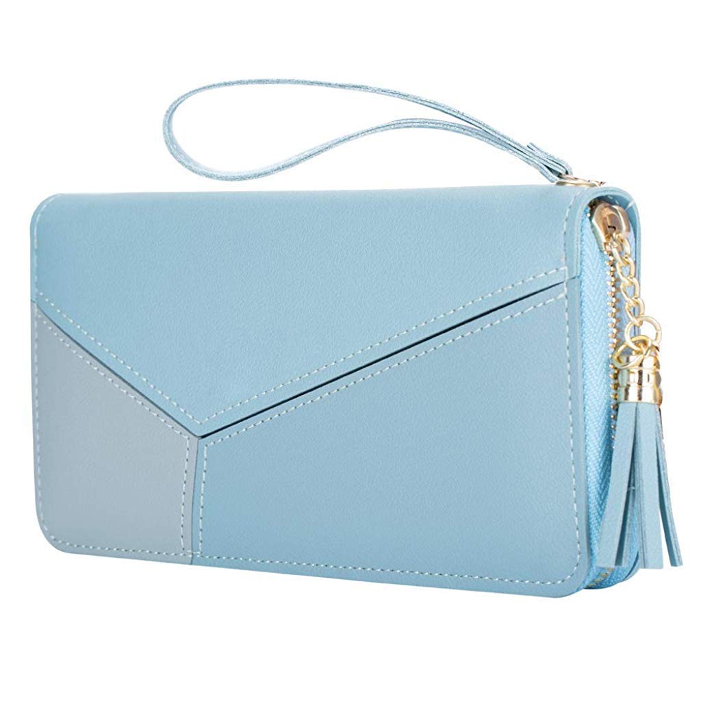 SANNIDHI Leather Women wallet(blue)