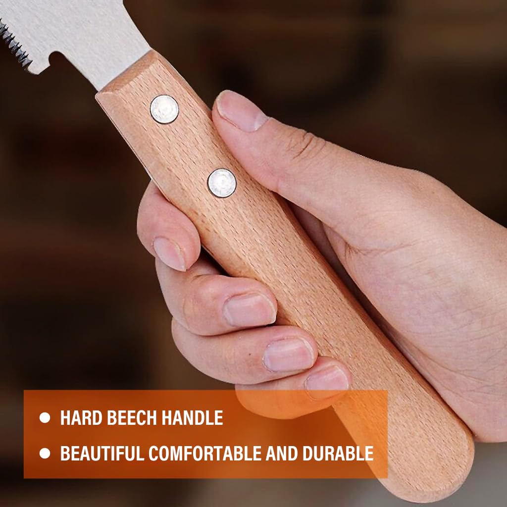 HASTHIP 30cm Hand Saw, Dual Side Small Gardening Hand Saw for Wood Craft, DIY Craft, Gardening, Woodworking, High Cutting Efficiency, Hand-Crafted Tool for Carpenter