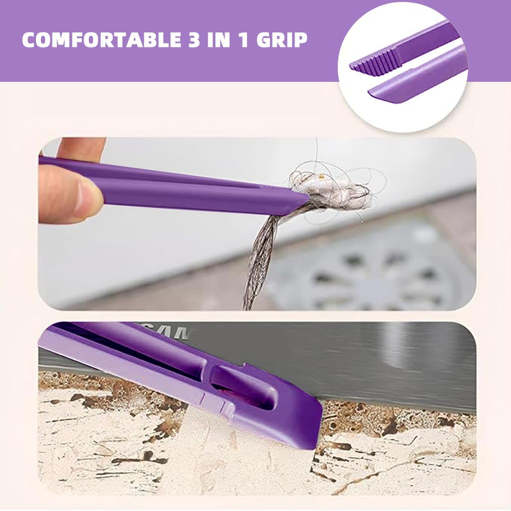 HASTHIP® 2 in 1 Window Groove Cleaning Brush with Tong Tool, 360 ° Flexible Rotatable Narrow Cleaning Brush Corner Cleaning Brush Crevice Cleaning Brush for Kitchen, Balcony, Window, Car Upholstery