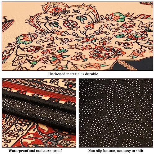HASTHIP Prayer Mat for Muslims Anti Skid Prayer Rug Tassel Floor Carpet, Soft Thick Velvet Multipurpose Meditation Mat Islamic Ramadan Gift - 120 * 80cm