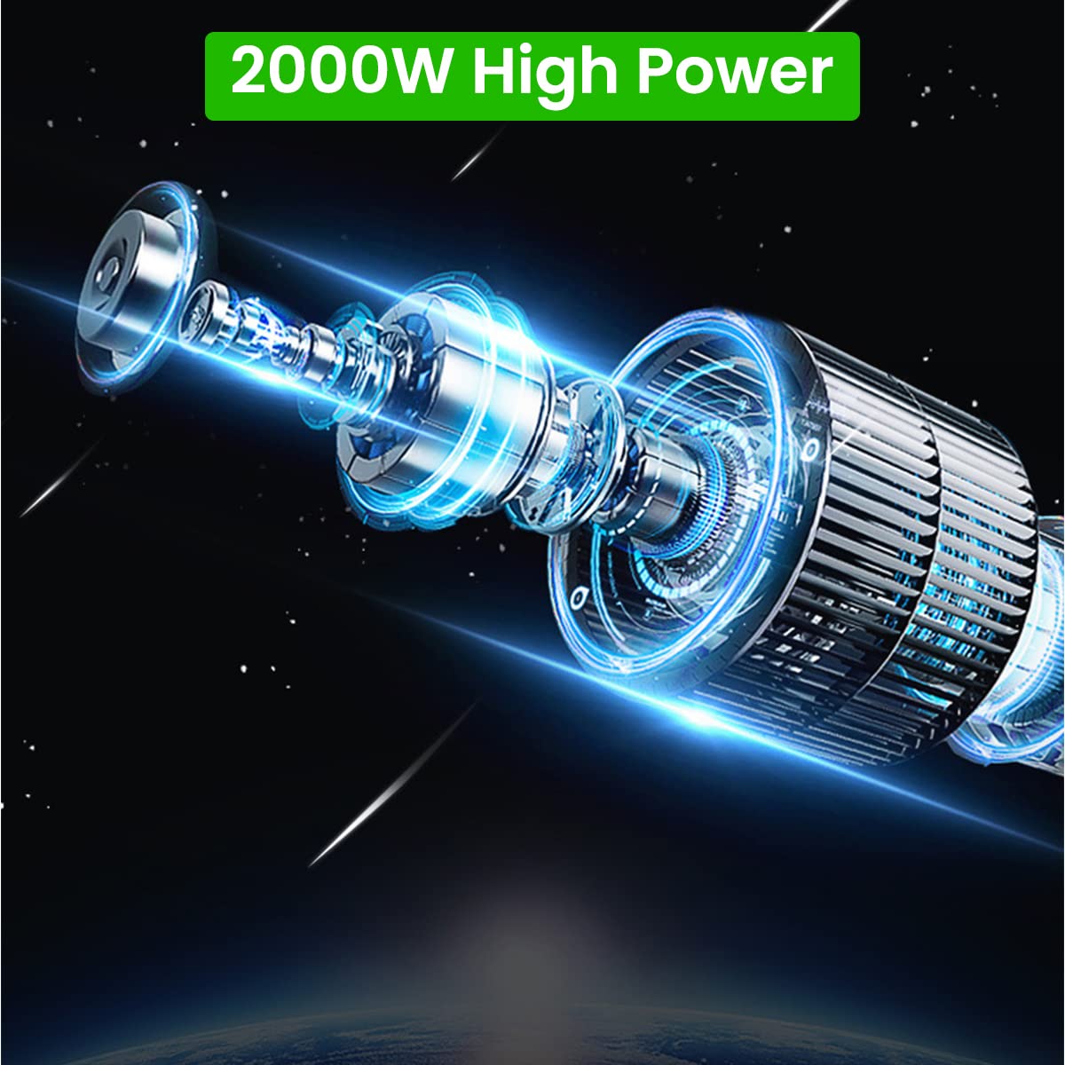 Serplex 850W Angle Grinder Machine for Grinding, Polishing and Cutting, Load 2000W Grinders Power Tools, 6 Speeds 11000 RPM Electric Metal Grinder with Handle, Wheel Guards, Etc