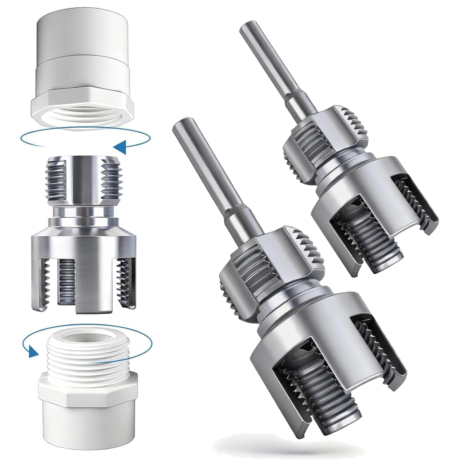 Serplex® 2-in-1 Pipe Threading Die Head, Internal & External Thread Ta ...