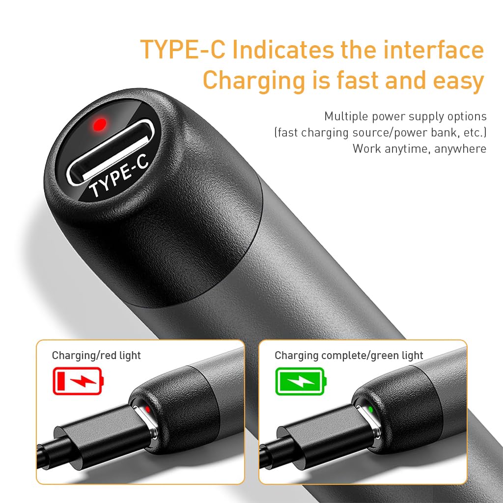 Serplex Cordless Soldering Iron Pen Kit 3 Adjustable Temperature Electric Soldering Iron Pen Set USB Rechargeable Portable Soldering Iron Kit with Soldering Iron Stand, Rosin Flux, Storage Case