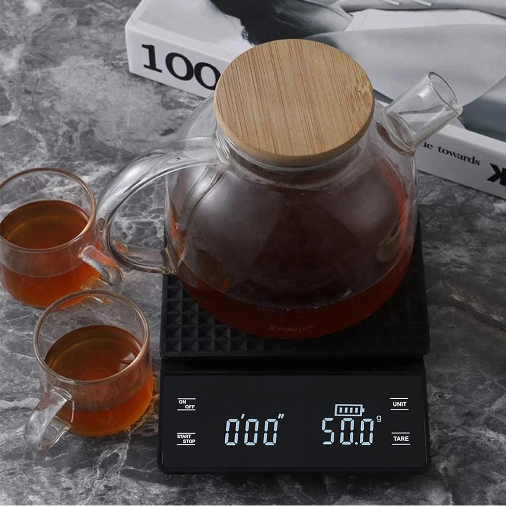 HASTHIP Digital Kitchen Weighing Scale for Home 50g/0.001g Food Weighing Scale for Diet LCD Digital Pocket Scale with Tray Calibration Weight & Tweezer Portable Electronic Kitchen Scale for Jewellery