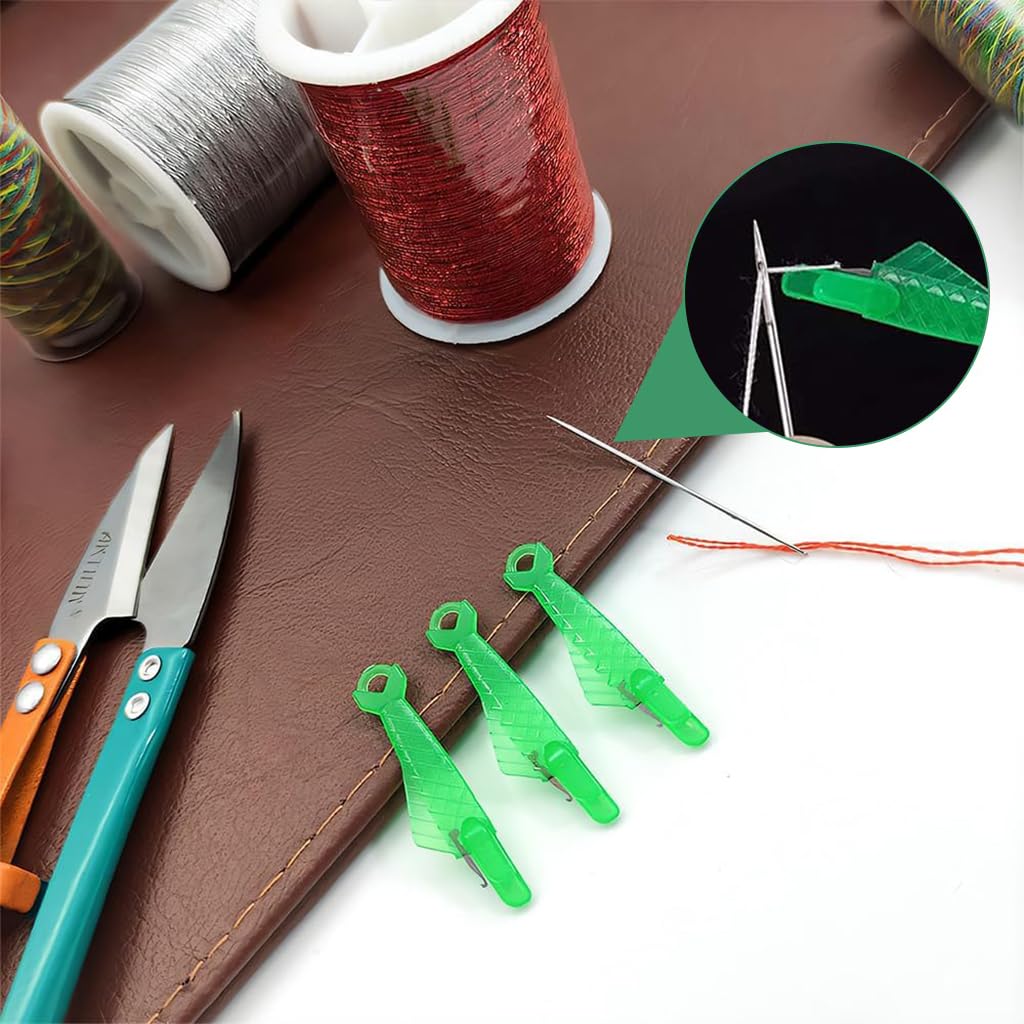 HASTHIP 10Pcs Threaders Sewing Machine Needle Threader Easy Threader for Sewing Machine Beginners Thread Threader Sewing Machine Accessories