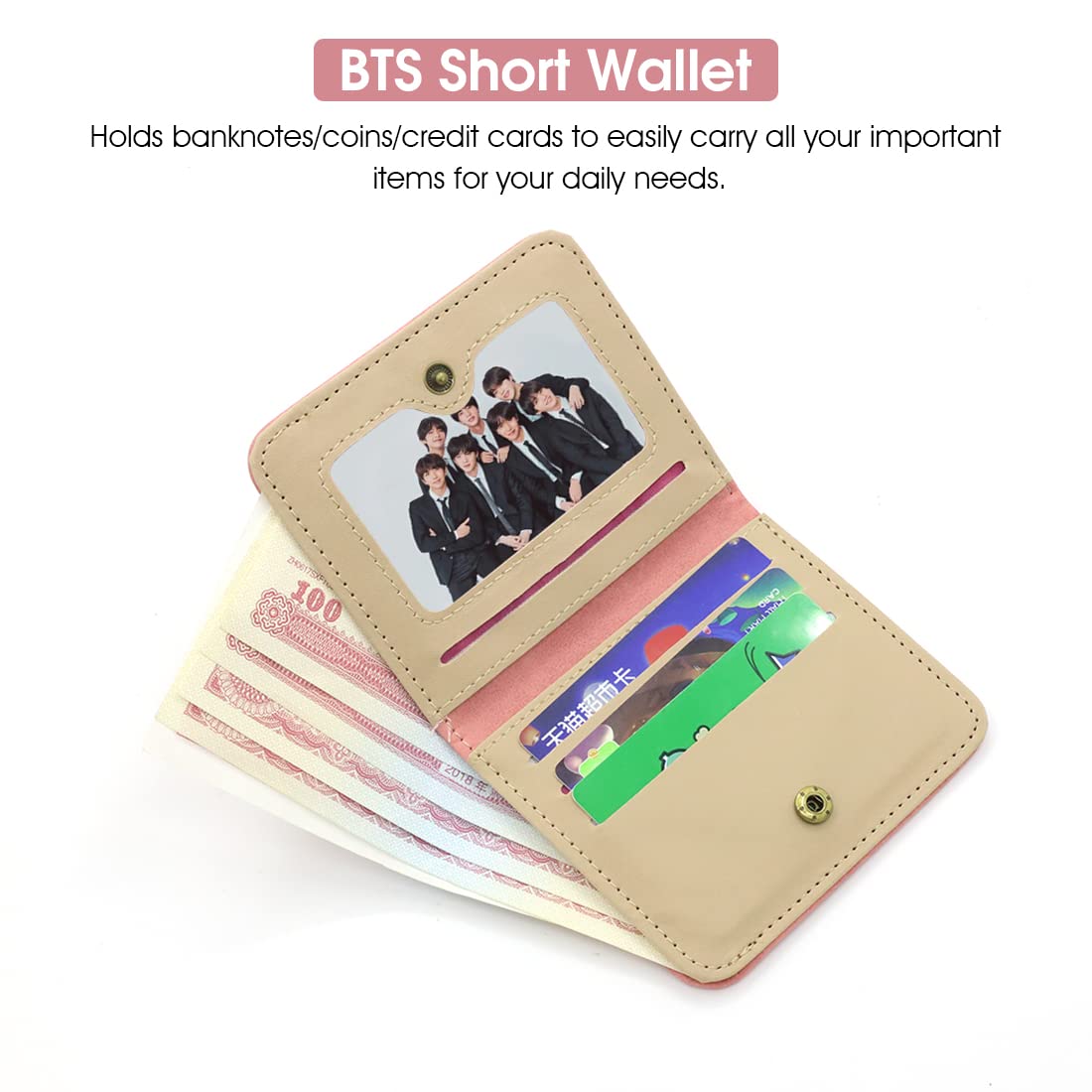 SANNIDHI Pink Corduroy Boy's Wallet ()