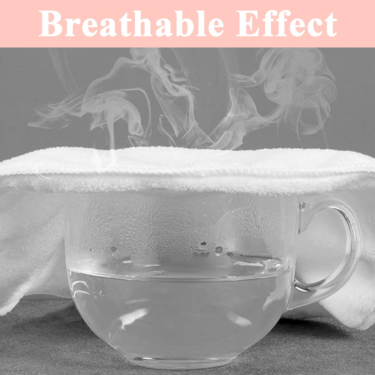 MAYCREATE 2Pcs Reusable Face Towel Mask Cold Hot Compress Facial Steamer Towel Moisturizing Masks Skin Care Spa Towels for Facial Facial Steamer Mask for Women Girls