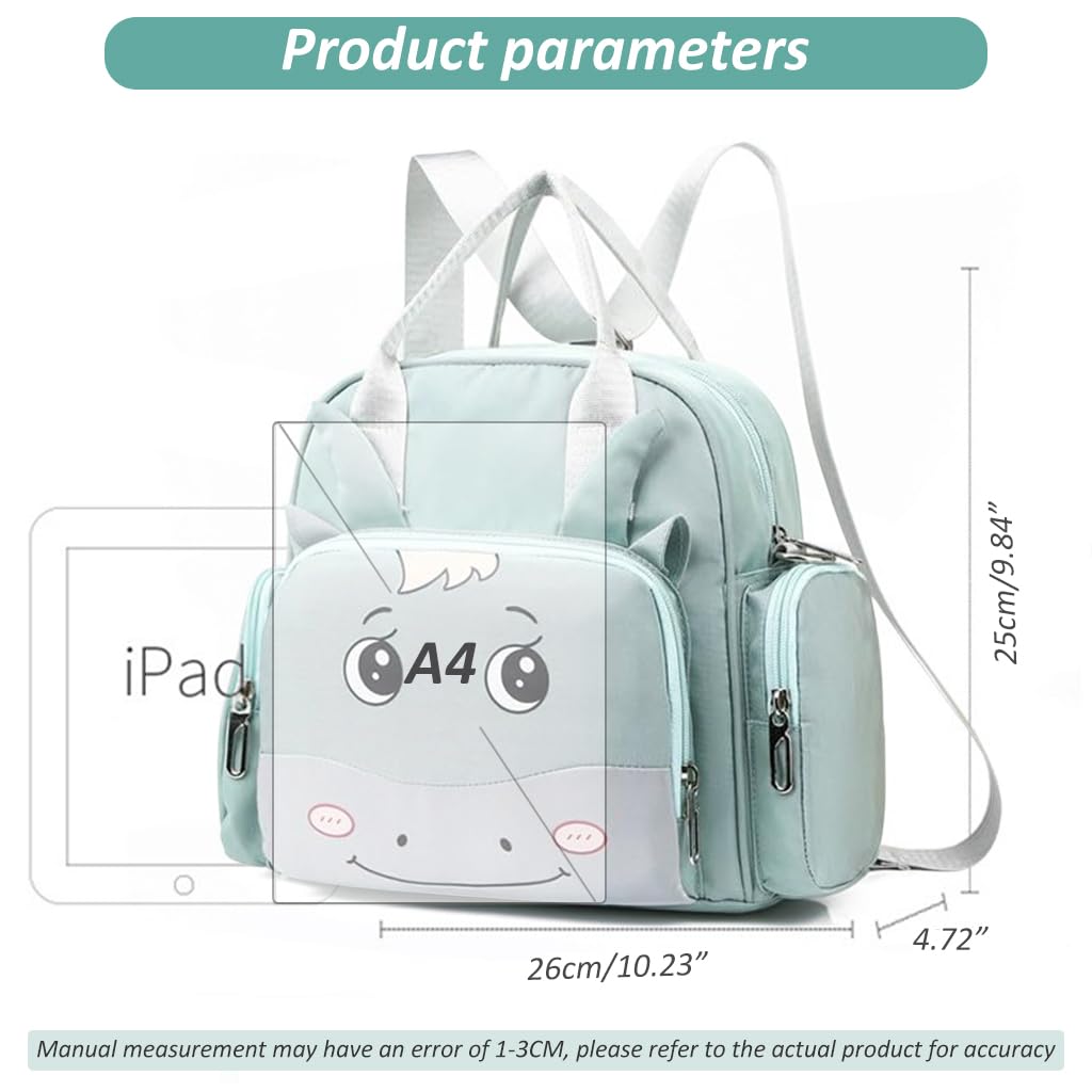 ZIBUYU Diaper Bags for Mom for Travel Lightweight Baby Bag with Shoulder Strap Tote Bag Cute Fashion Cartoon Print Maternity Bag Mother Bag for Baby Travel Motherly Diaper Bags