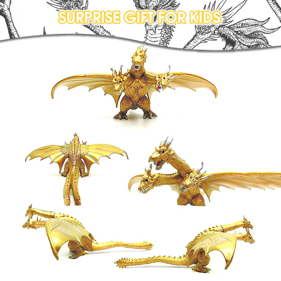 PATPAT 8pcs PVC God Zilla Desktop Model Collection Dinosaur Model Action Figures God-Zilla Action Figures Soft Touch Vinyl PVC Toy for Kids Gifts for Kids (3-8 cm)