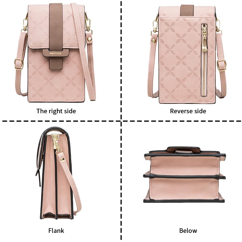 PALAY Crossbody Bags for Women Sling Bag PU Leather Mobile Pouch with Zipper Phone bag Mini Shoulder Bags for Girls Ladies Gifts