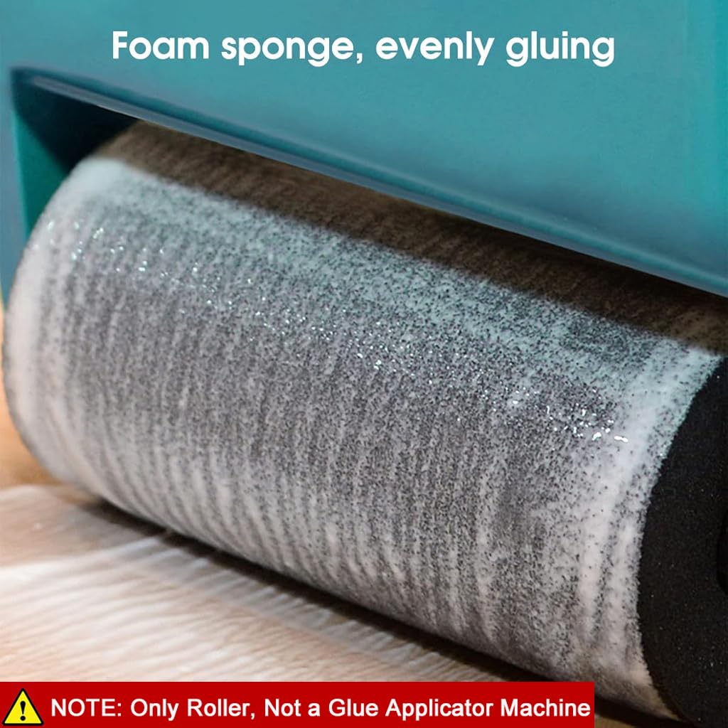 Serplex 2Pcs 6 Inches Glue Applicator Roller Washable & Reusable Black Sponge Glue Roller Replacement for Manual Glue Applicator Sponge Roller for Professional Glue Rollers (Only Roller Included)