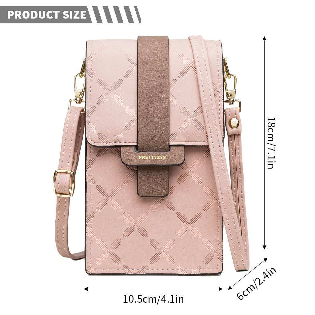 PALAY Crossbody Bags for Women Sling Bag PU Leather Mobile Pouch with Zipper Phone bag Mini Shoulder Bags for Girls Ladies Gifts