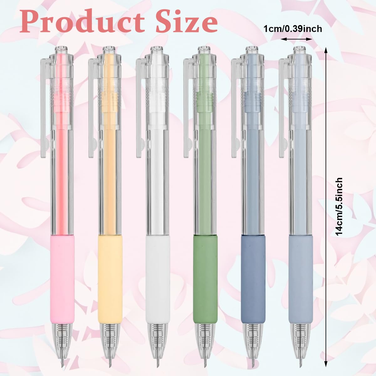 HASTHIP 6Pcs Craft Cutting Paper Pen Cutter Tool, Precision Paper Cutter Pen, Cartoon Pattern Student Utility Pen with Pocket Clip Cartoon Pattern Student Utility Cutter Pen for DIY Scrapbooking Art