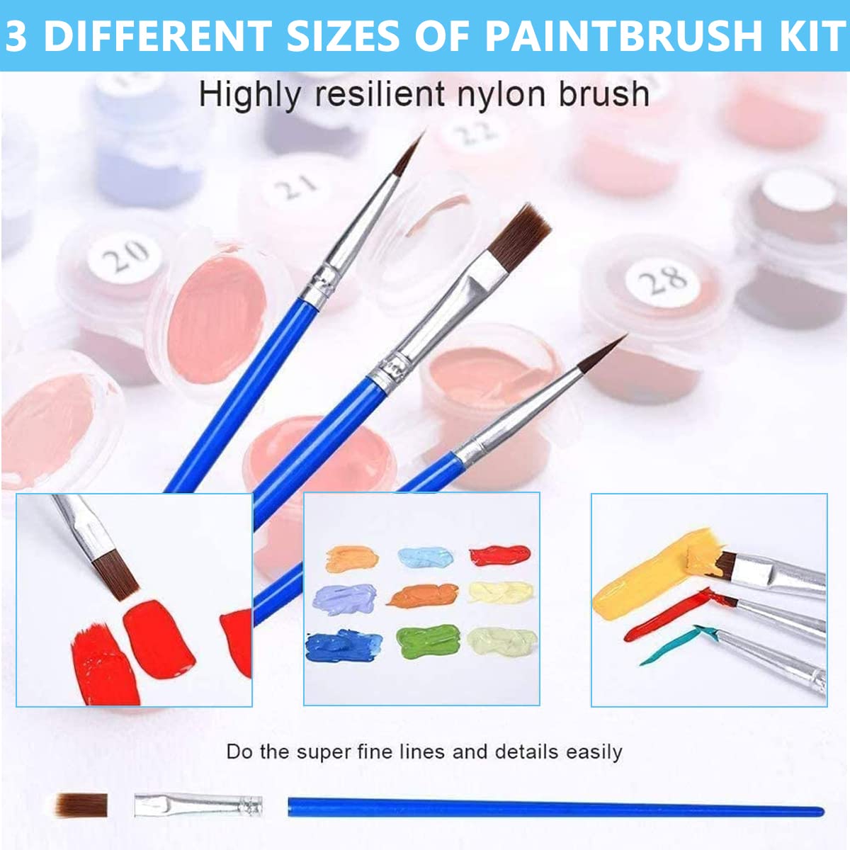 HASTHIP Diy Oil Paint, 40 * 50Cm Paint By Numbers Kits, Painting Kit For Adults And Kids, Unframed Printed Canvas For Home Wall Decor, Style 3, Beige