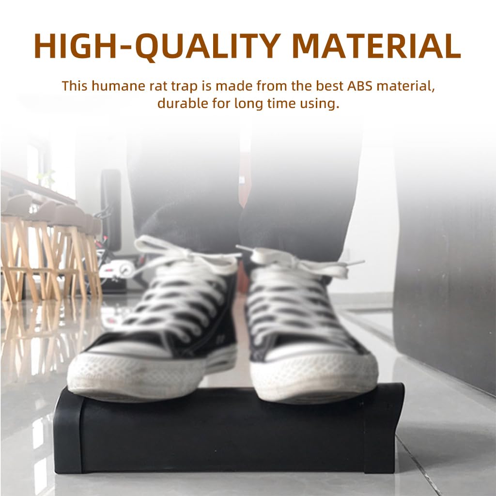 HASTHIP 27cm Humane Mouse Trap Cage - Continuous Rat Trap Cage for House Patio - Self-Locking Mousetrap - Reusable Enlarged Smart Rat Catcher & Rodent Trap for Mice, Pets, Rodents