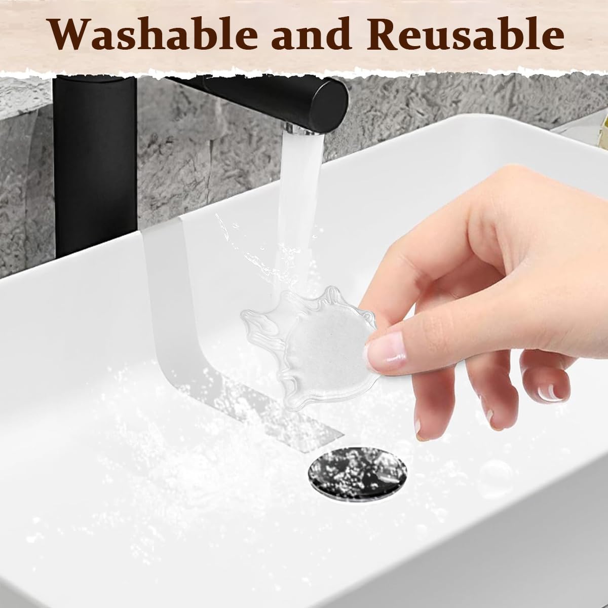 Climberty DIY Scrapbooking Rubber Stamp, Tea Stains Clear Stamp Coffee Stains Background Transparent Silicone Stamp Spill and Splatter Rubber Stamp for Scrapbook Journal Card Making, 4.3 x 6.3 Inch