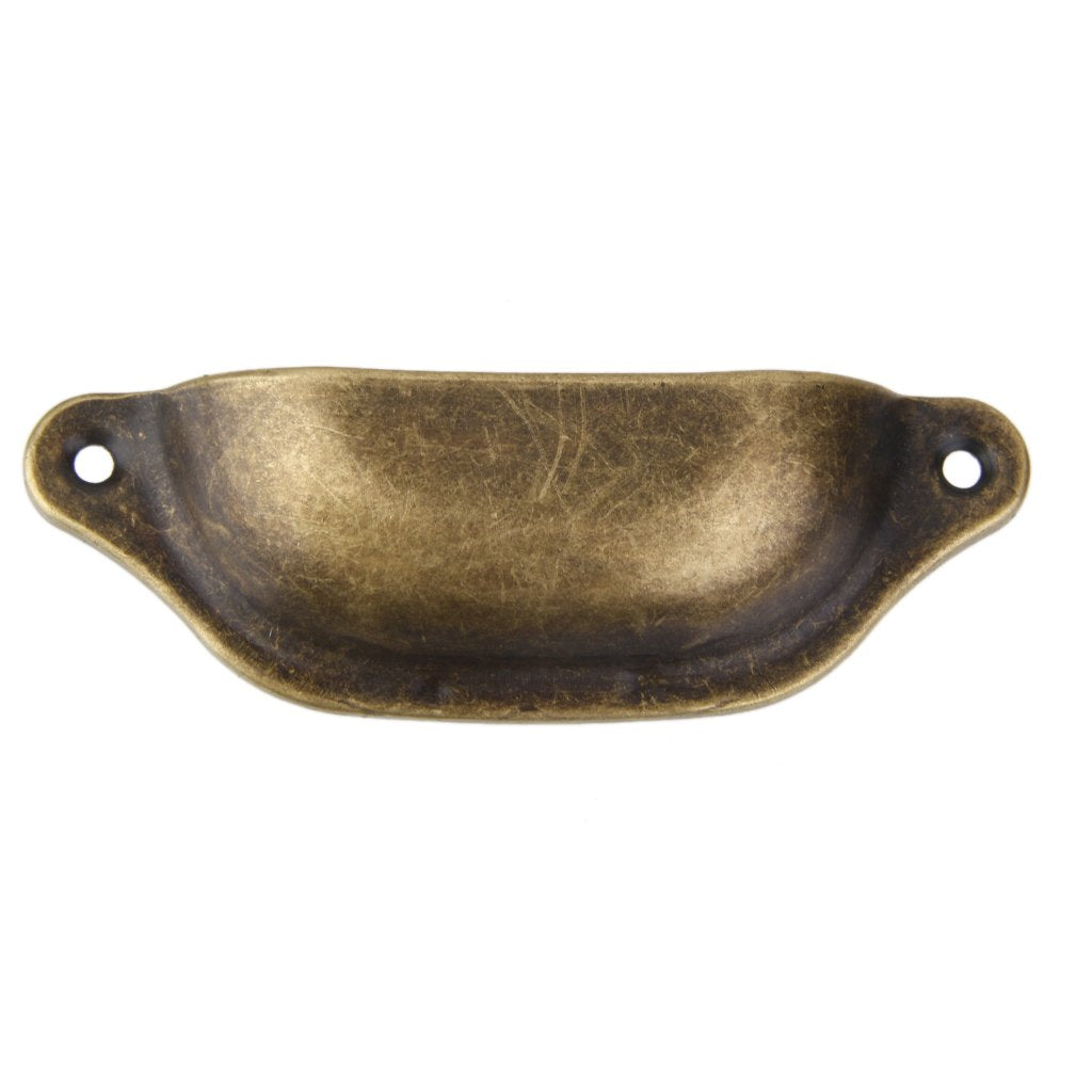 Supvox Imported 10Pcs Antique Brass Door Cabinet Knob Wardrobe Drawer Shell Pull Handle