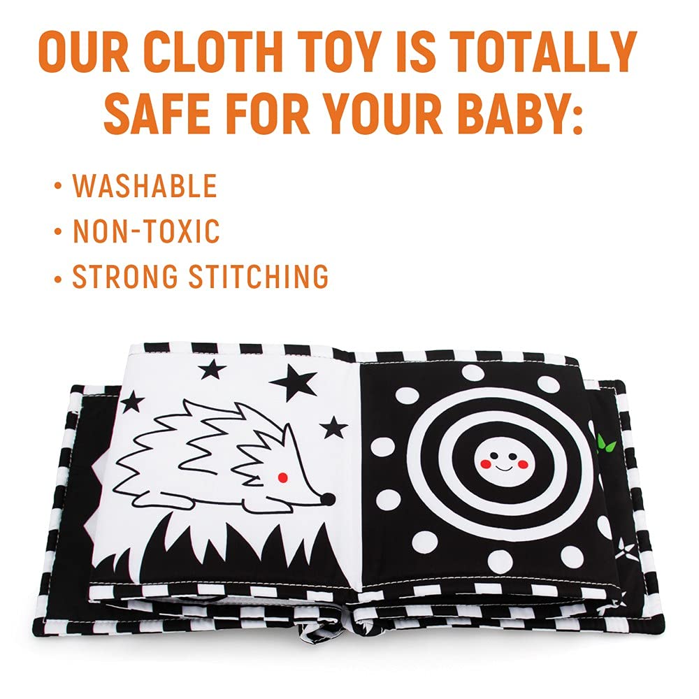 SNOWIE SOFT Baby Cloth Book (Black)