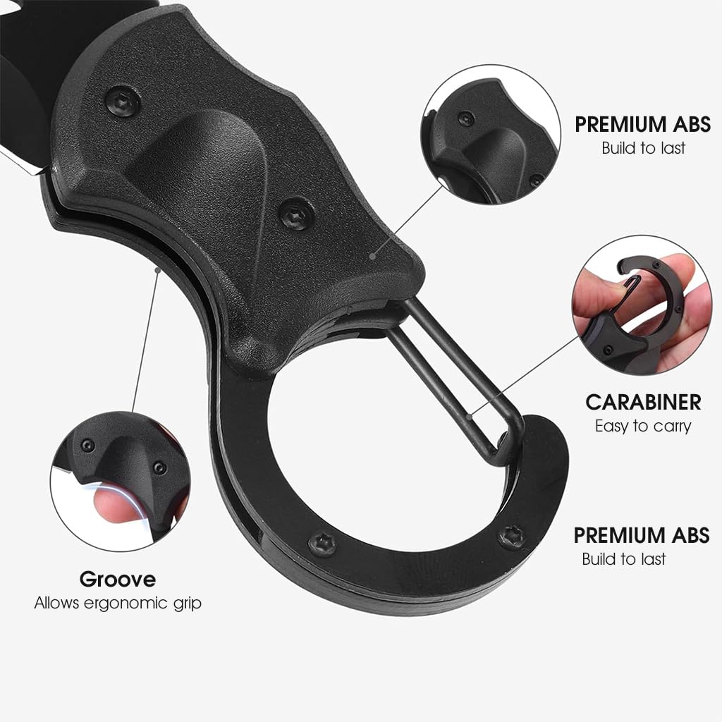Proberos Pocket Cutter for Keychain Stainless Steel Mini 1.34 Inches Folding Cutter with Quick Release Carabiner Box Opener Cutter Self- Defence Gadget Multifunctional Folding Cutter