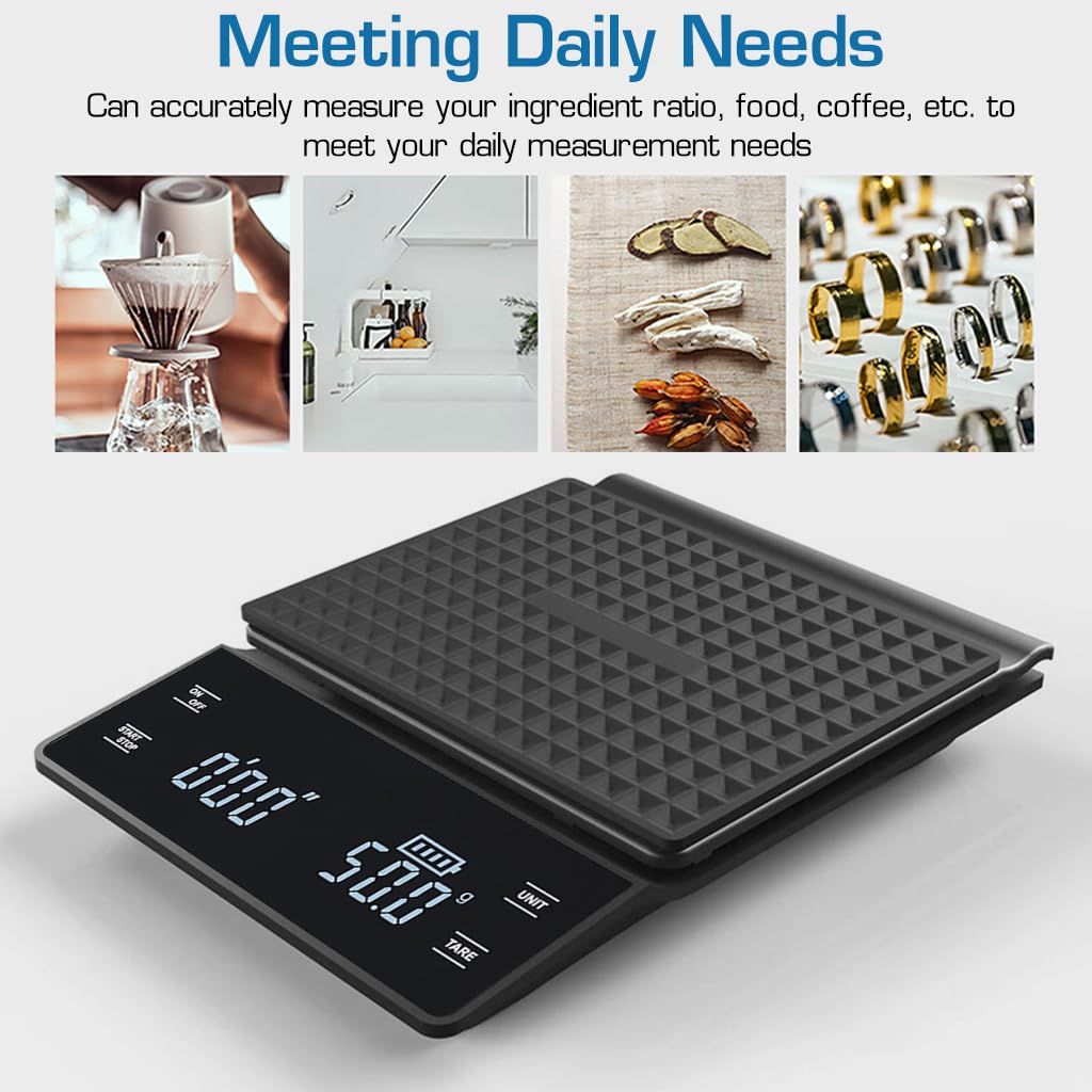 HASTHIP Digital Kitchen Weighing Scale for Home 200g/0.01g Food Weighing Scale for Diet LCD Digital Pocket Scale with Key Ring Creative Car Key Design Portable Electronic Kitchen Scale for Jewellery Medicine