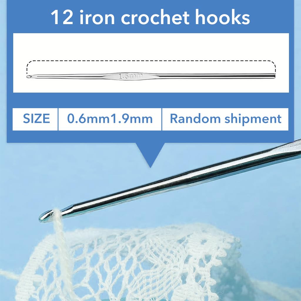 HASTHIP 90Pcs Crochet Needles Set, Crochet Hooks with Bag, Stitch Markers, Blunt Needles, Plastic Sewing Needles, Stitch Holders, Crochet Knitting Accessories, Crochet Kit for DIY Crafting Projects