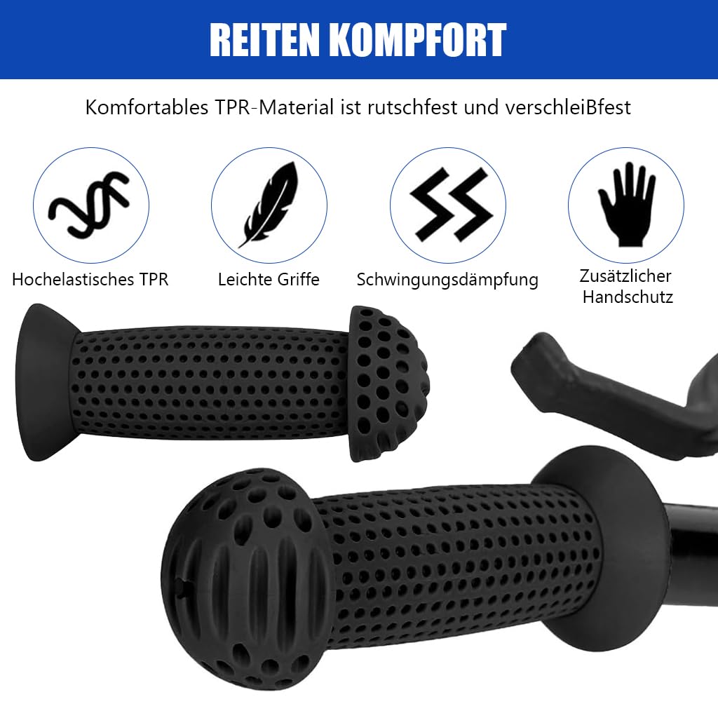 Proberos Kids Bike Handle Grip 3.9 inches Soft Silicone Grip Sleeve Cover Porous Silicone Anti-slip Grip Universal Children's Bicycle Grips for Scooter, Tricycle, Children's Balance Bike